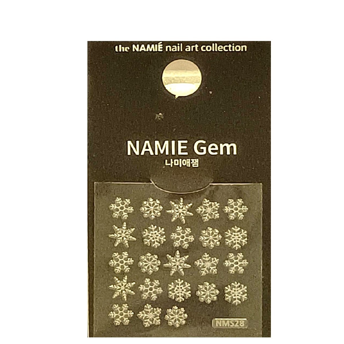 韓國精品指甲貼紙theNAMIÉ nail art collection Sticker_ 小雪花_銀-NGEM031-2