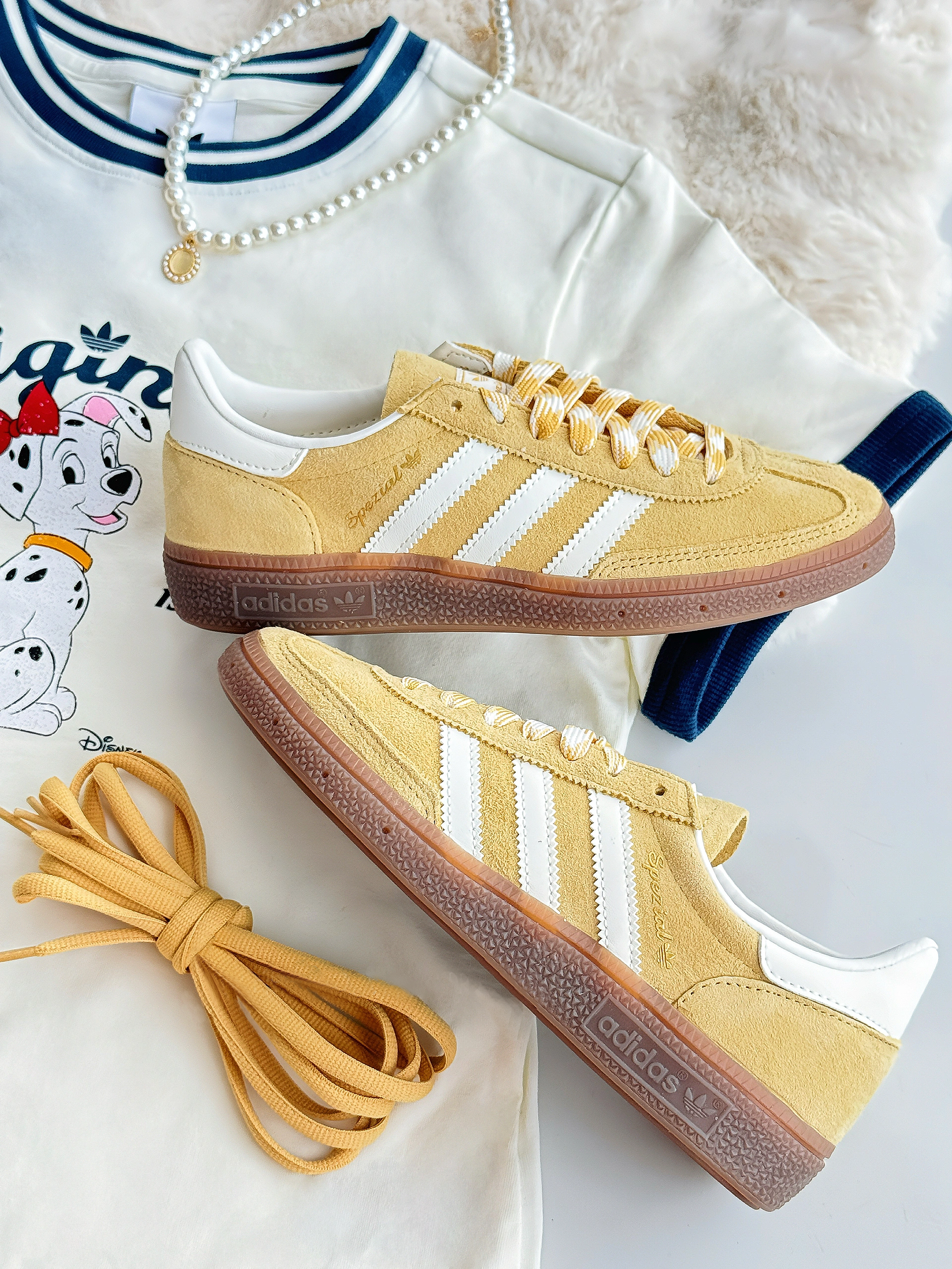 ADIDAS HANDBALL SPEZIAL 調色盤系列 檸檬黃 編織鞋帶 男女鞋 KI5931 / 預購