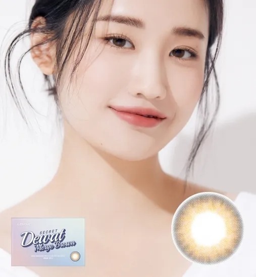 Lensme Secret Dewat Merge Brown｜月拋彩妝隱形眼鏡｜每盒2片