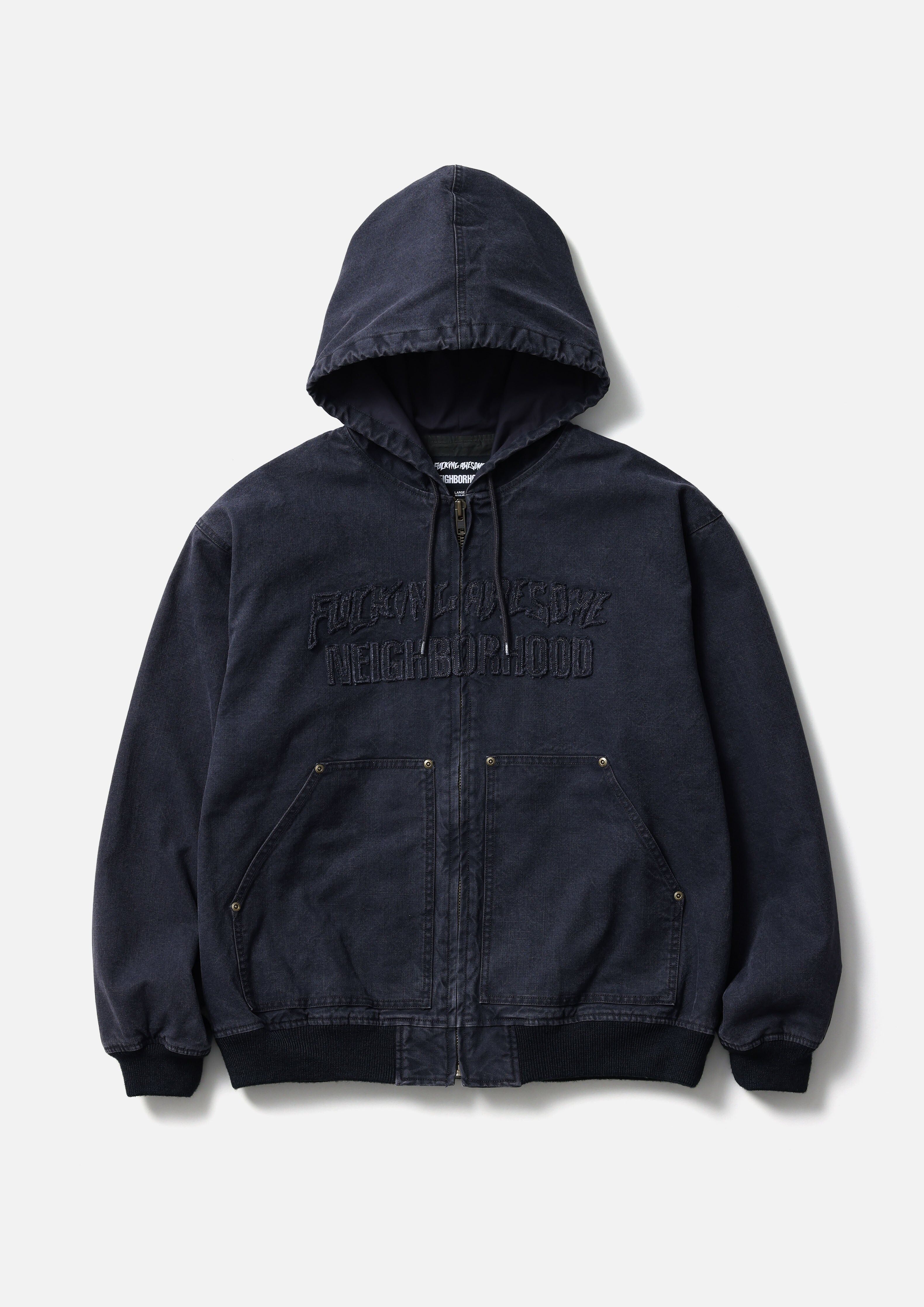 『代購商品』2025SS NEIGHBORHOOD NBHD NH / FUCKING AWESOME . HOODED JACKET 連帽 外套 夾克 帽夾 251TSFGN-JKM01S