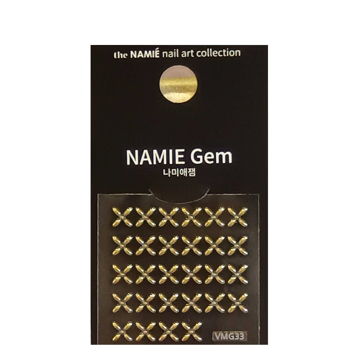 韓國精品指甲貼紙theNAMIÉ nail art collection Sticker_ 點點米粒_金-NGEM004-1