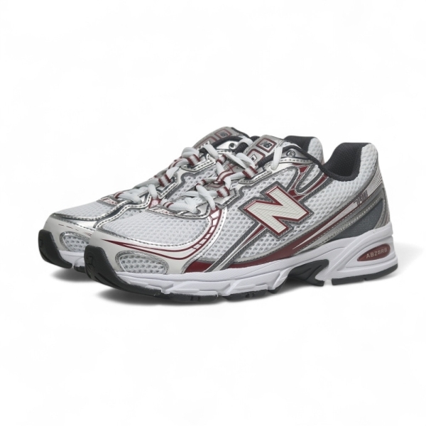 NEW BALANCE 慢跑鞋 NB 740 暗紅白銀 復古 情侶鞋 男女 U740RD2