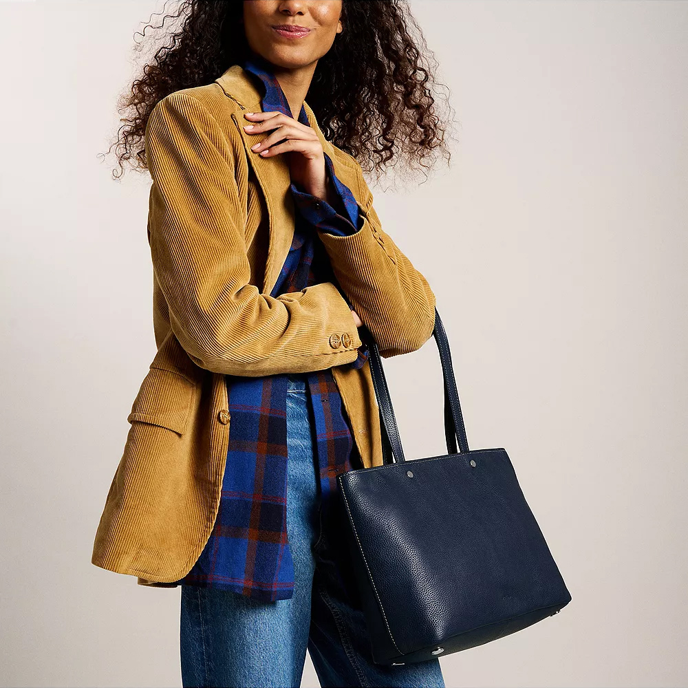 Jessie 真皮托特包-藍色 ZB11105545