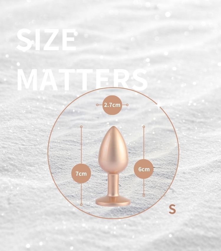 金色的金屬肛塞 後庭塞