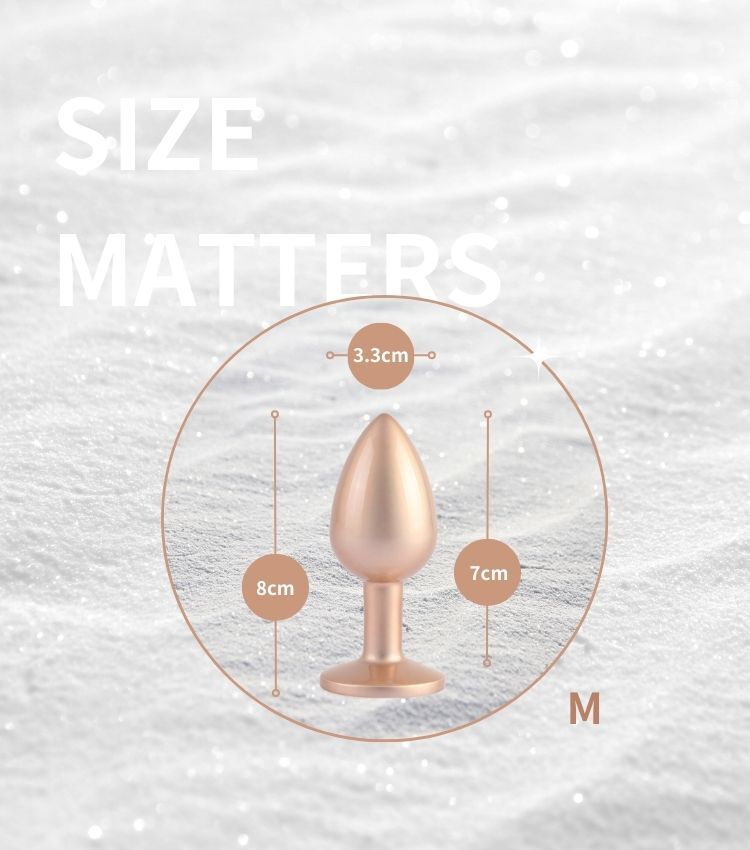 金色的金屬肛塞 後庭塞