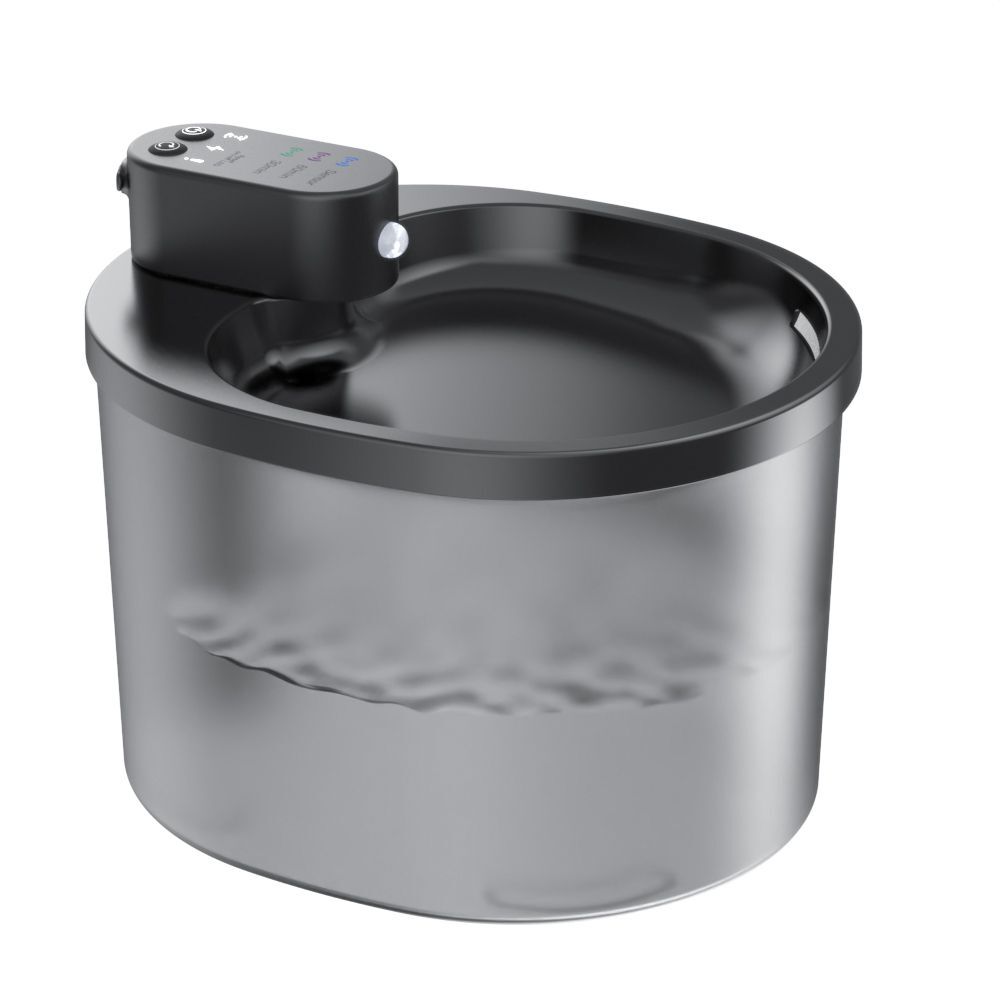 小白二代無線寵物飲水機-2.3L (黑色)