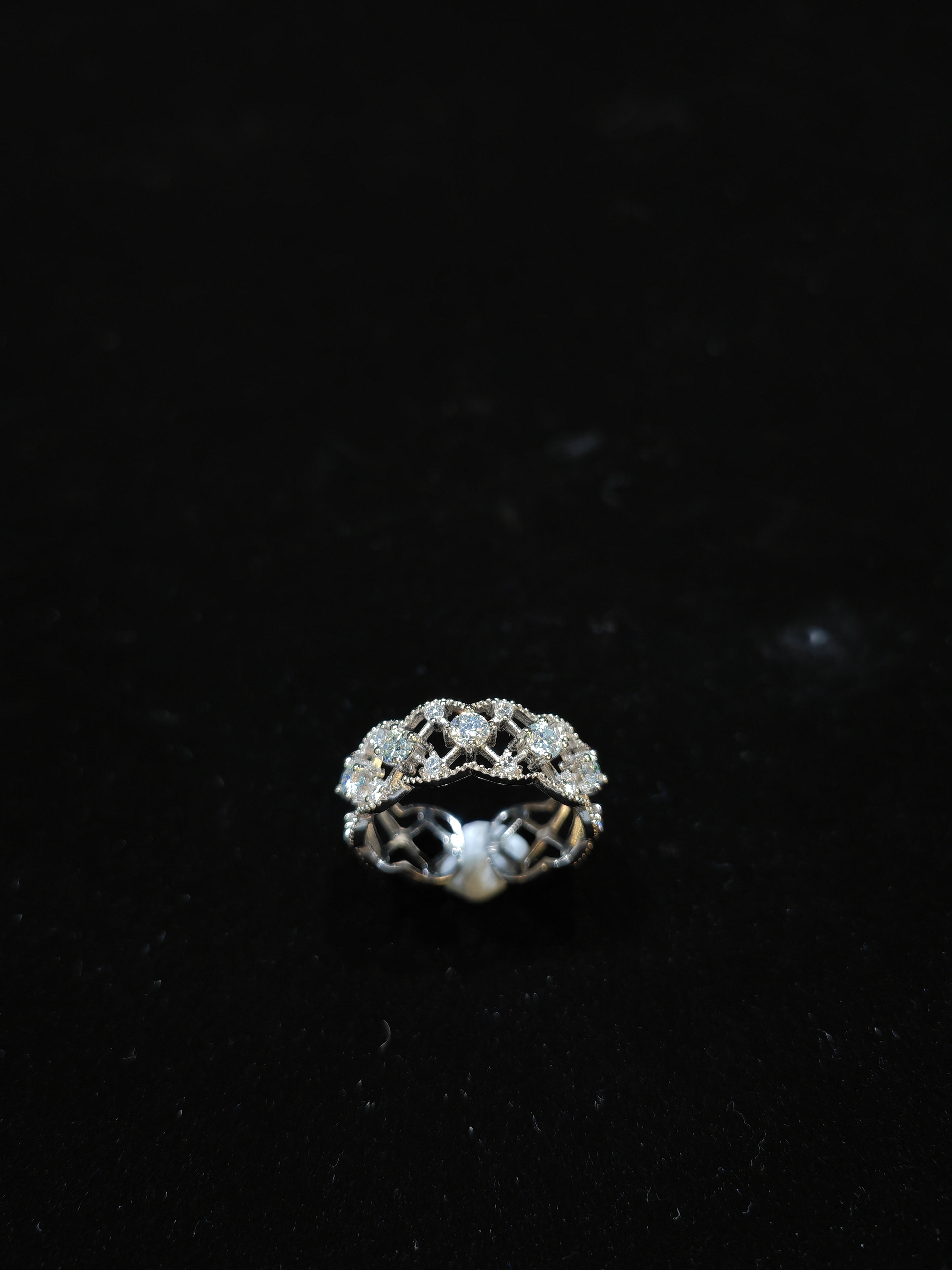 0.10ct 莫桑S925戒指 MR040