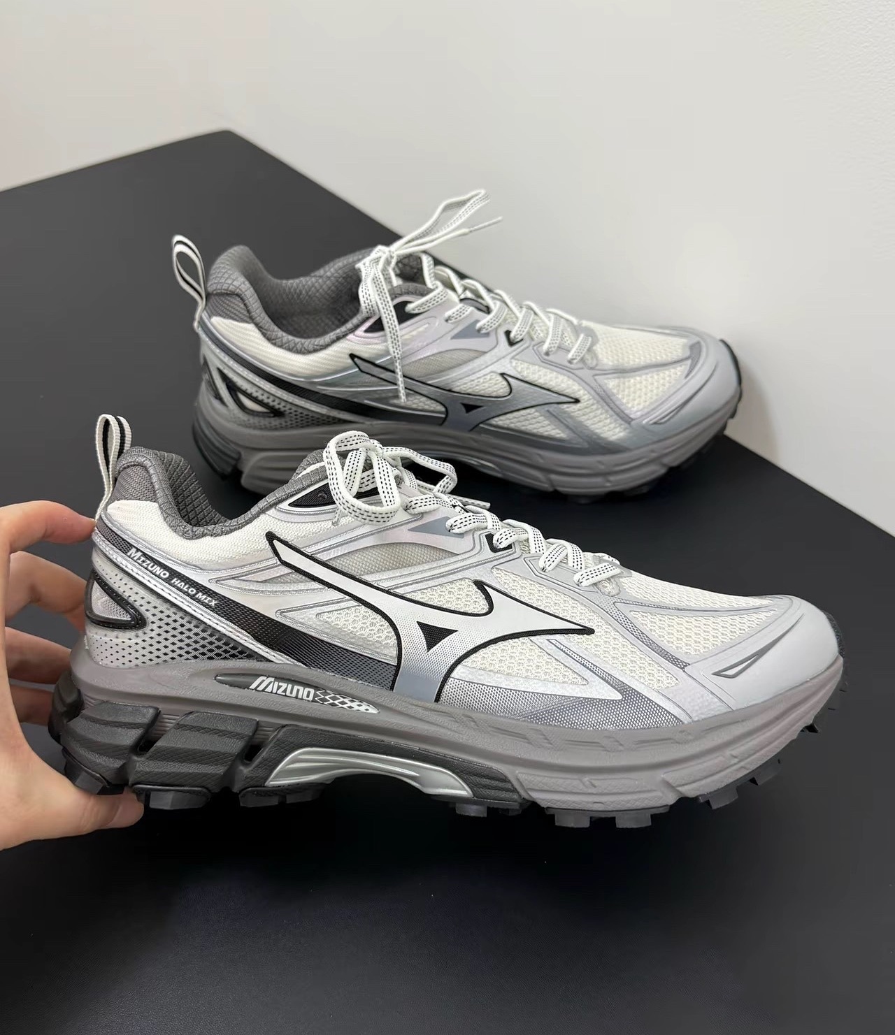 Mizuno Halo Mix TL Grey 灰銀機能風跑鞋d1gh251202