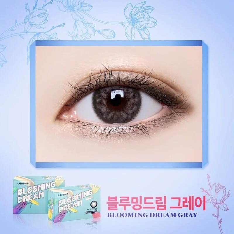 Lensme Blooming Dream Gray｜月拋彩妝隱形眼鏡｜每盒2片