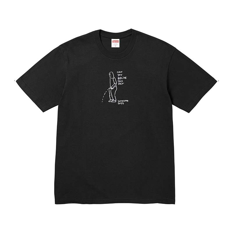 Supreme Piss Tee Black 小便 短袖 黑色 SS25T63-BK [台灣現貨]