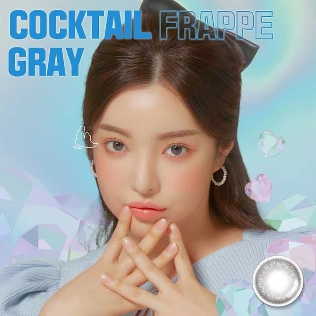 Lensme Cocktail Frappe Gray｜月拋彩妝隱形眼鏡｜每盒2片