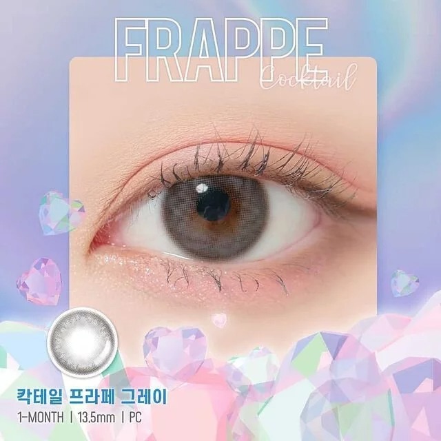 Lensme Cocktail Frappe Gray｜月拋彩妝隱形眼鏡｜每盒2片