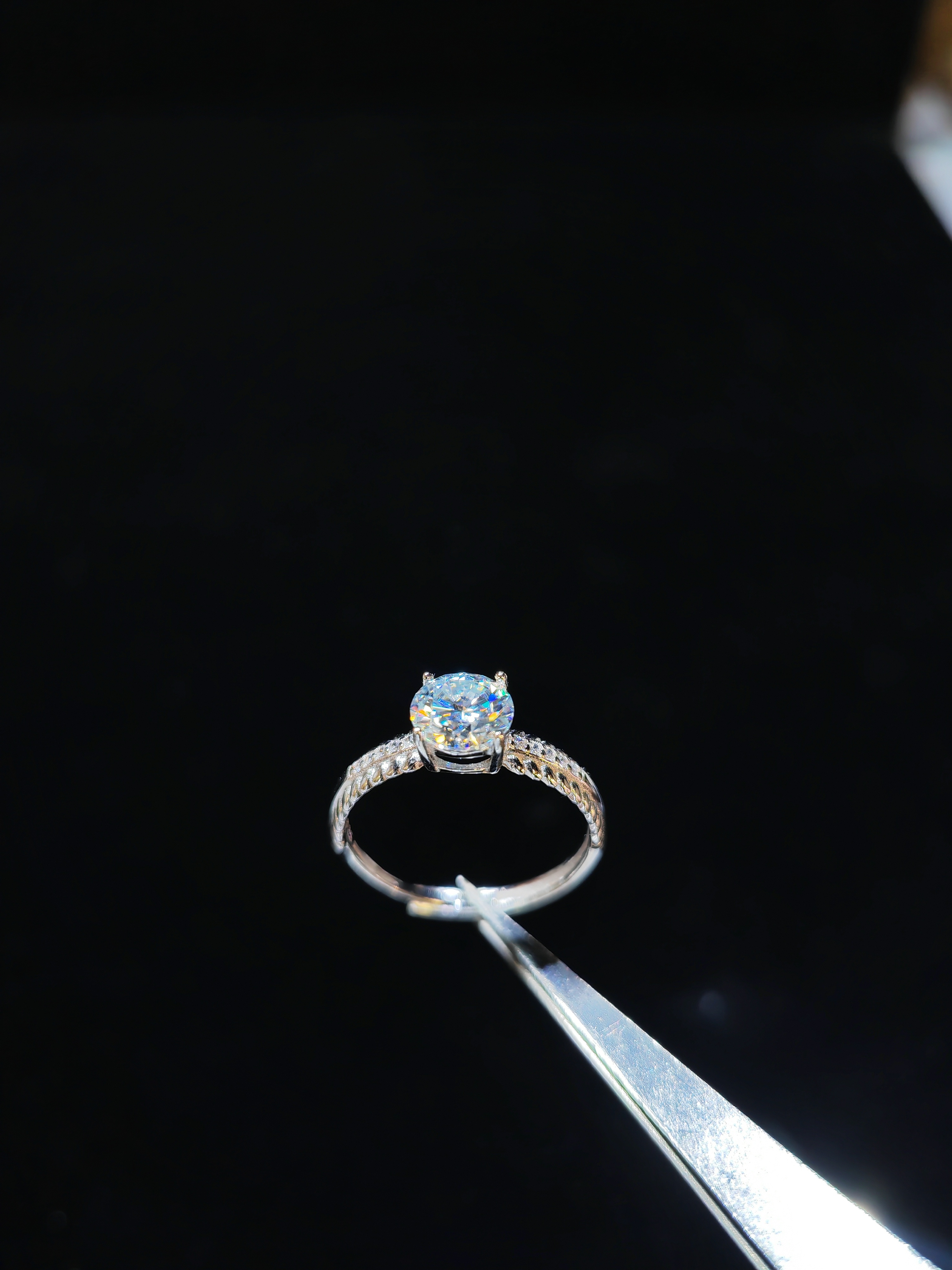 1.00ct 莫桑S925戒指 MR052