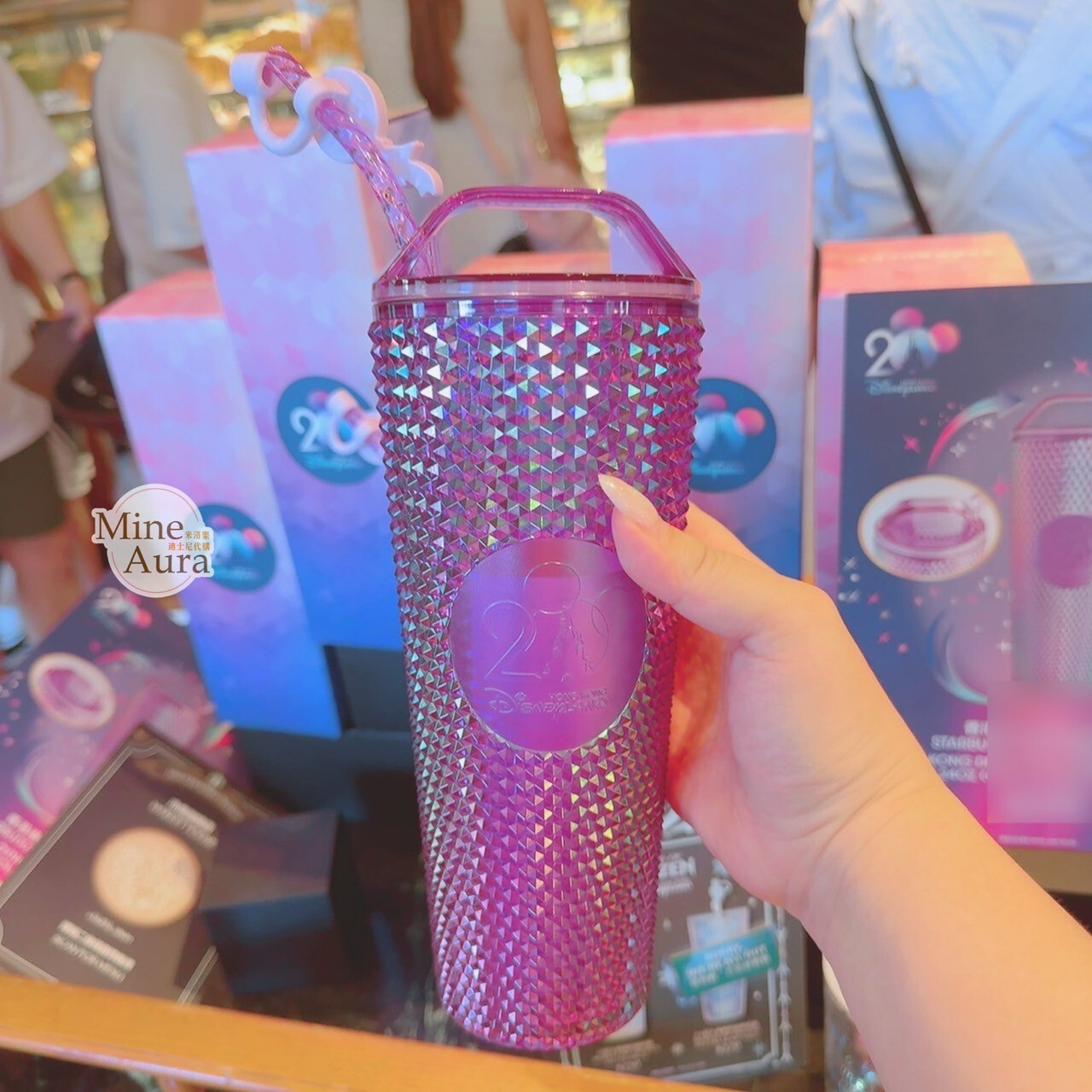 星巴克 Starbucks 樂園限定 20周年 吸管 水杯 -香港迪士尼樂園