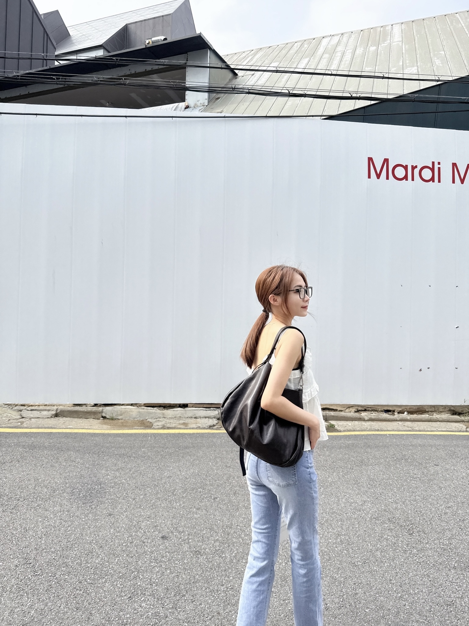 最貴棟設計師高級羊皮隨性感磁扣2way包(2色)