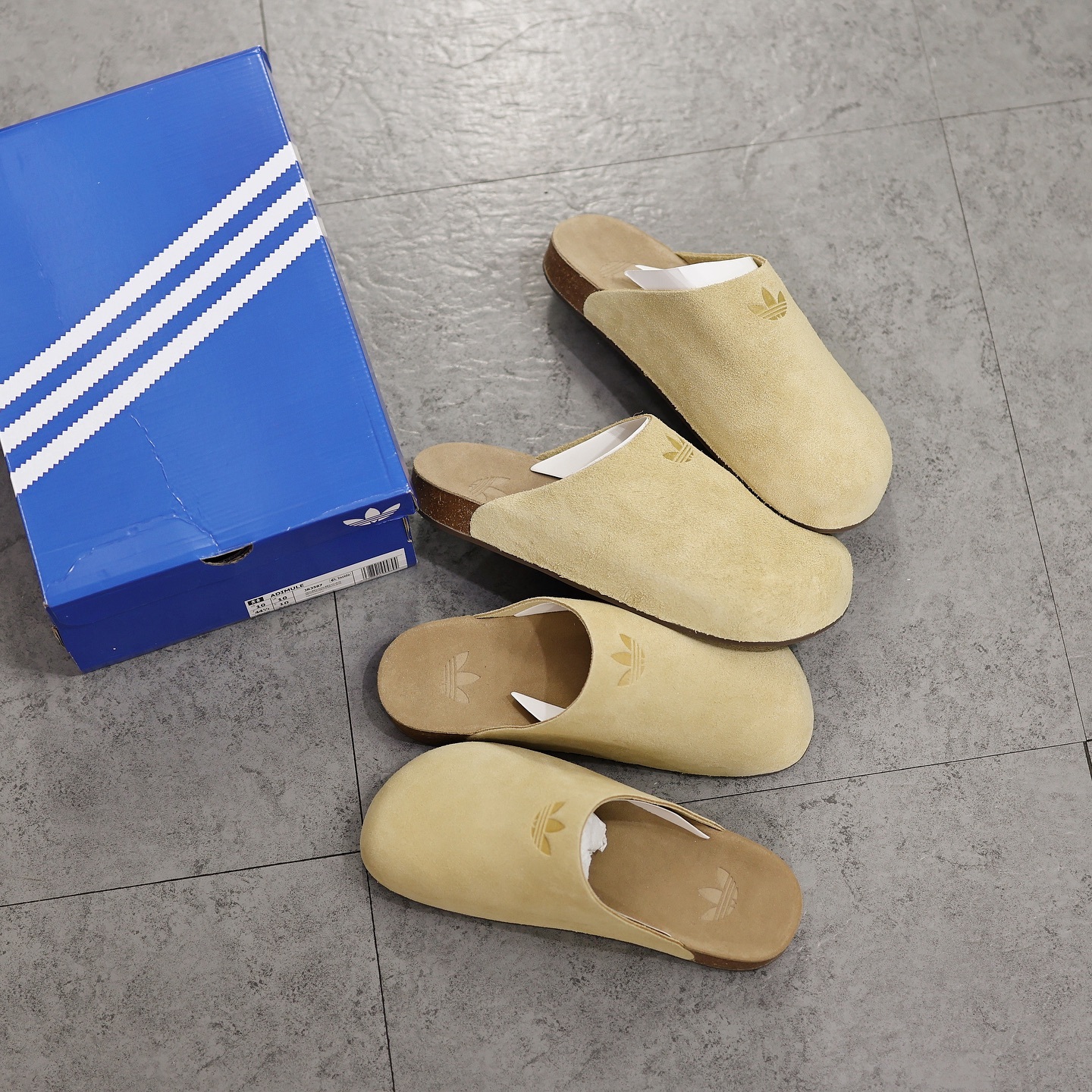 Adidas Adimule ｜勃肯 麂皮懶人鞋・ MULE拖鞋 JR3587