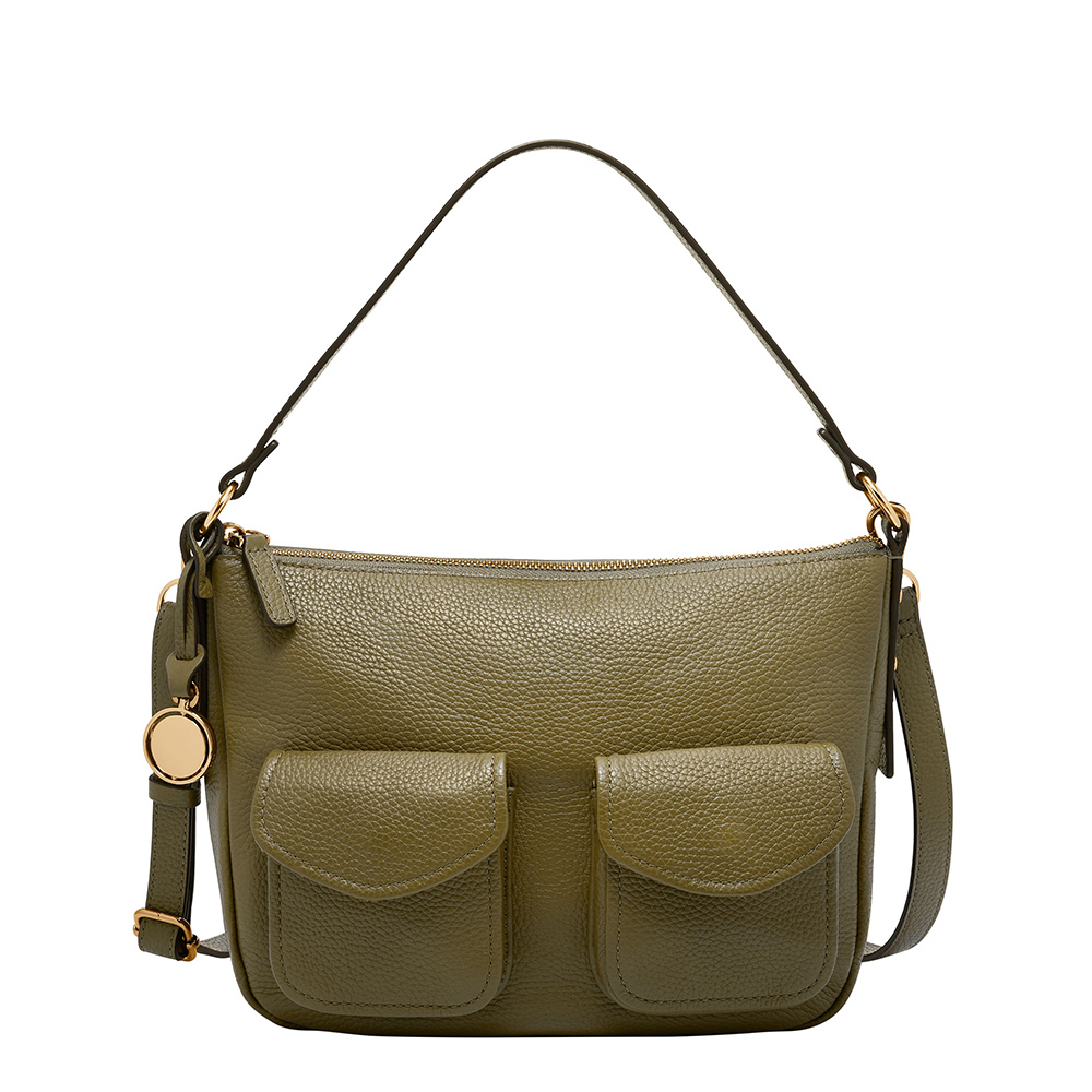 Jolie 真皮新月立體外袋斜背包-綠色 ZB11160316