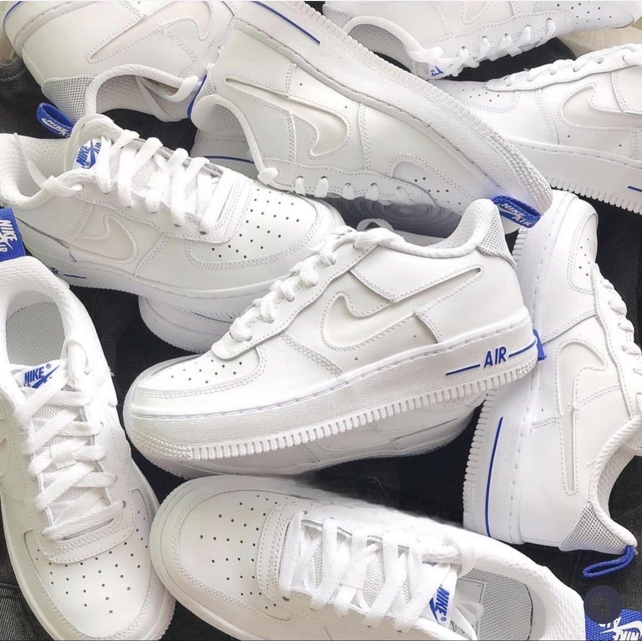 Nike Air Force 1 07 Lv8 白藍3M反光GS⚡ dd3227-100