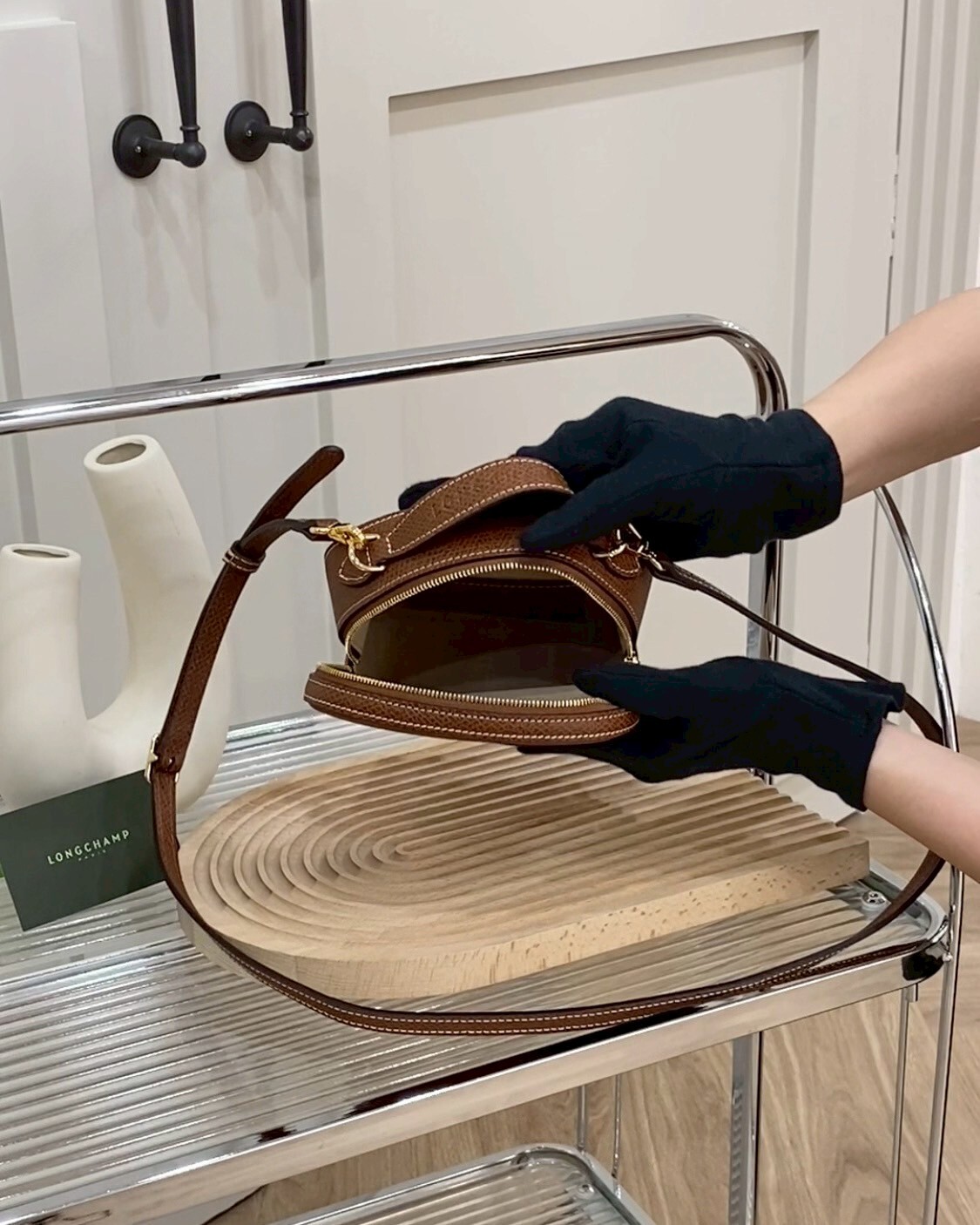 LONGCHAMP｜ÉPURE  皮革吐司包 棕色