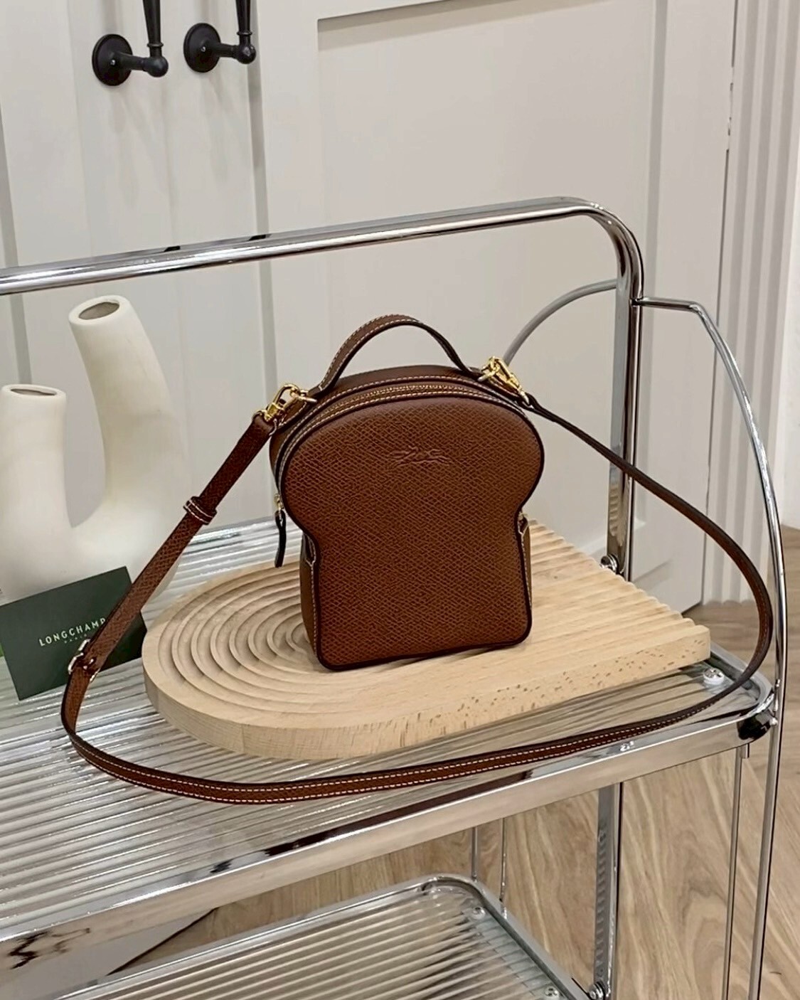 LONGCHAMP｜ÉPURE  皮革吐司包 棕色