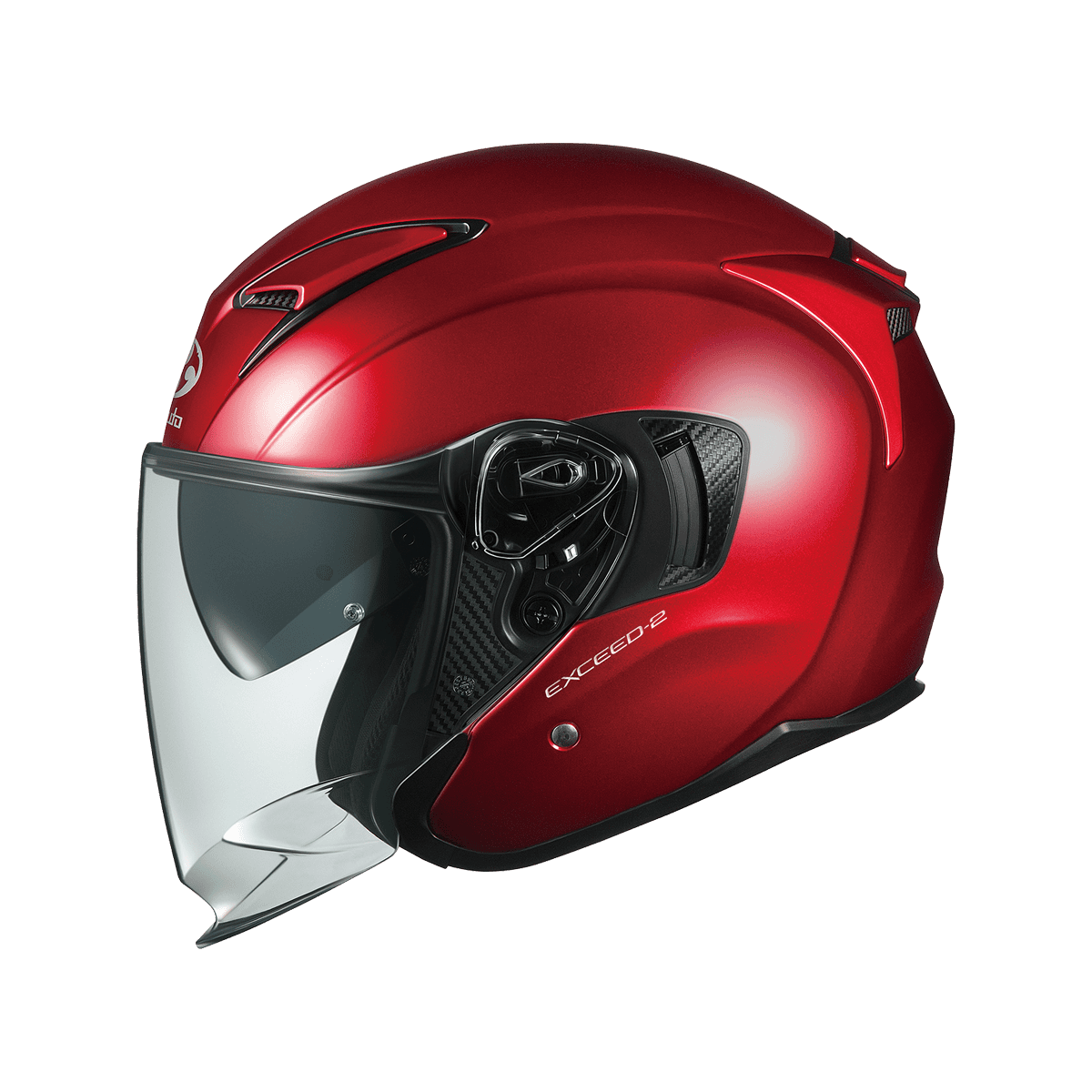 KABUTO EXCEED 2 酒紅 素色 3/4帽款 內墨片