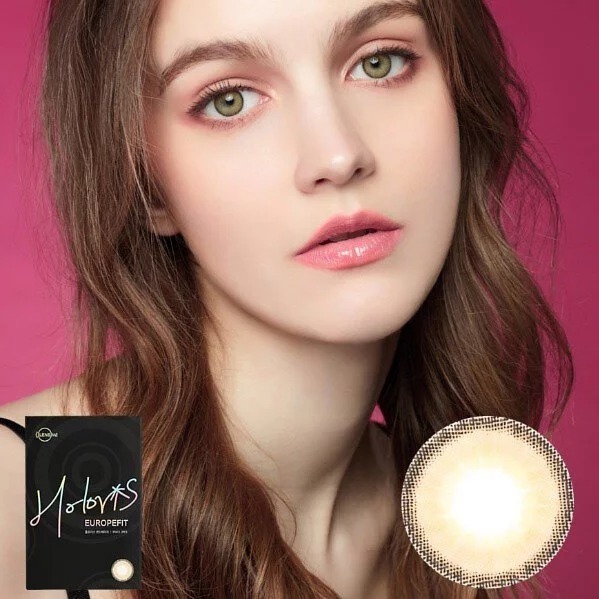 Lensme Holoris Europefit Sand Beige｜月拋彩妝隱形眼鏡｜每盒2片