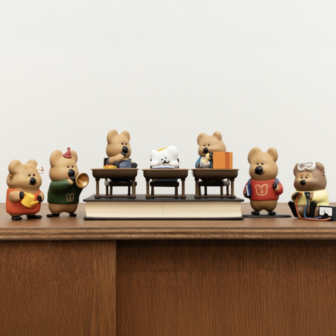 DINOTAENG QUOKKA 在學校 生活日常 公仔 人物 盲盒 韓國代購