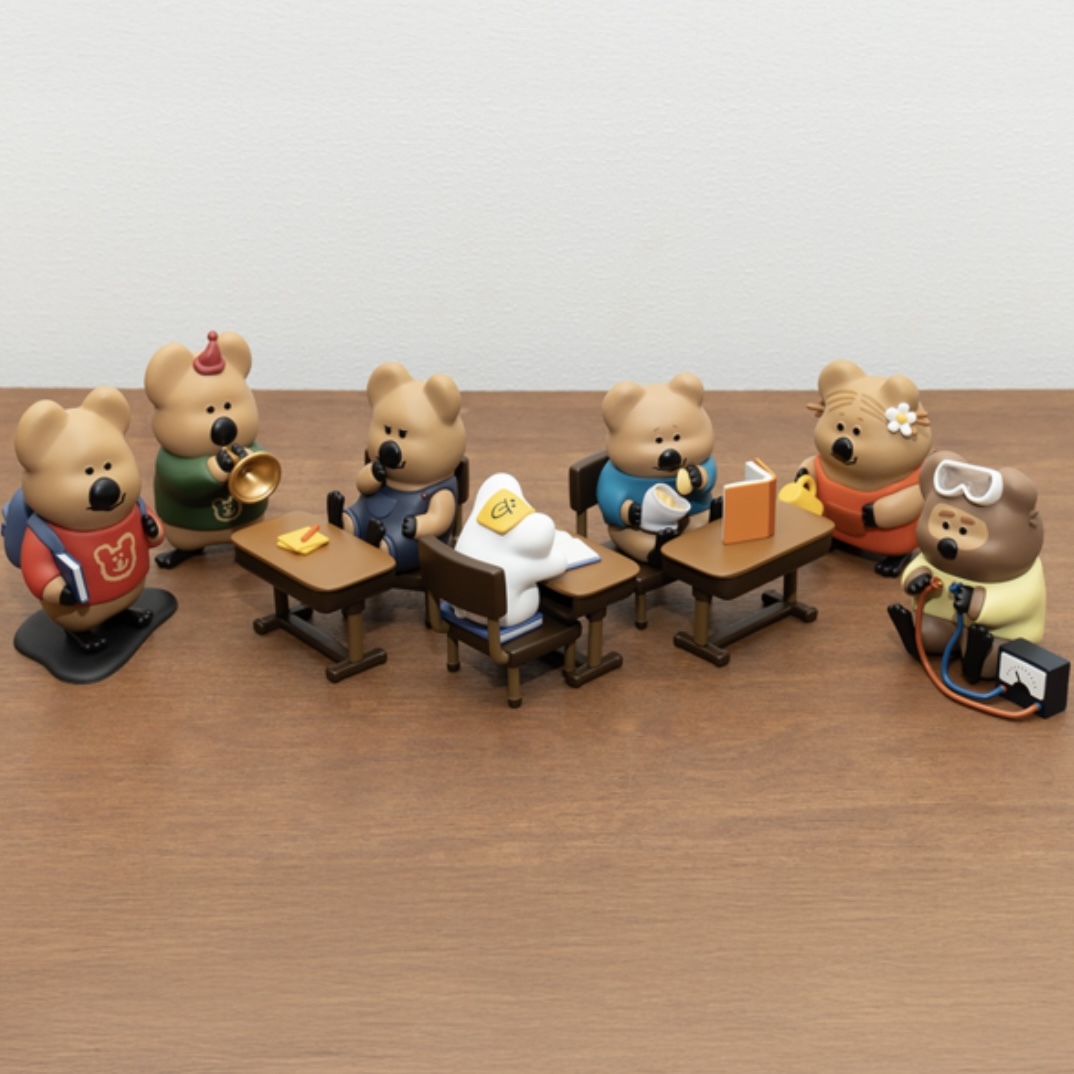 DINOTAENG QUOKKA 在學校 生活日常 公仔 人物 盲盒 韓國代購