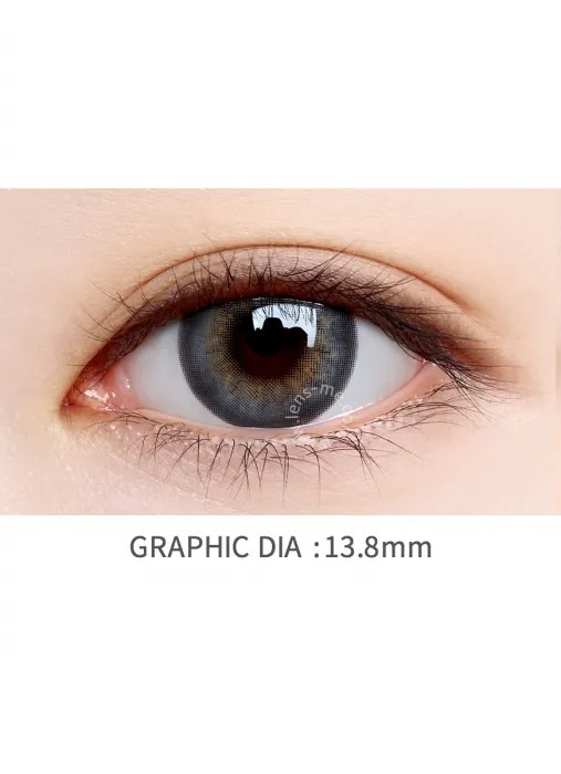 Lensme Aloha Bloom Plus Gray｜月拋彩妝隱形眼鏡｜每盒2片