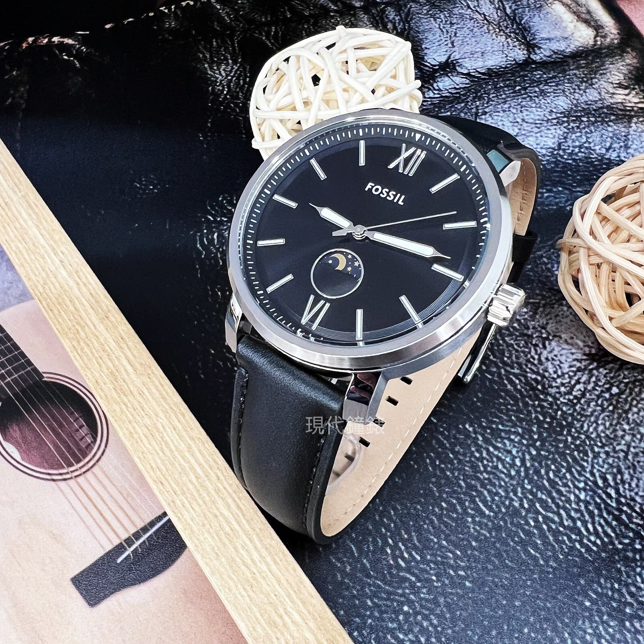 【FOSSIL】美式經典日月相腕錶BQ2906 42mm 現代鐘錶