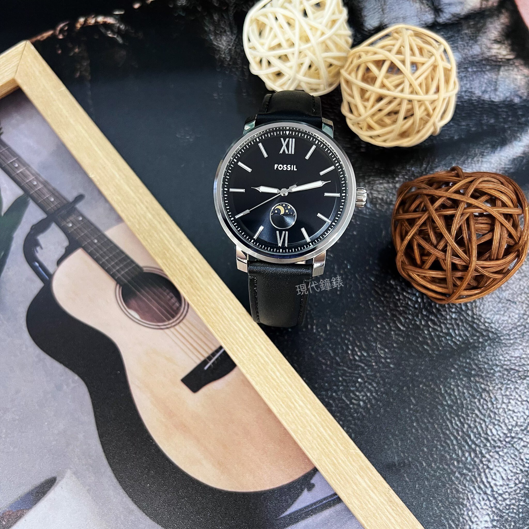 【FOSSIL】美式經典日月相腕錶BQ2906 42mm 現代鐘錶