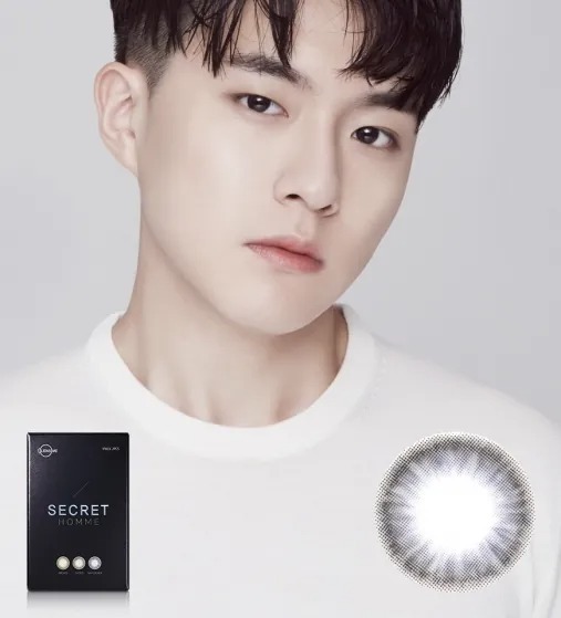 Lensme Secret Homme Navy Black｜月拋彩妝隱形眼鏡｜每盒2片