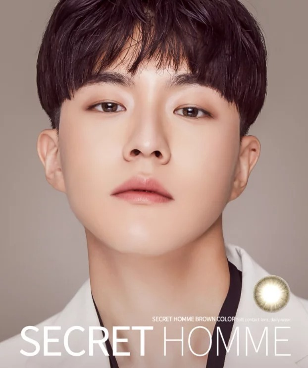 Lensme Secret Homme Brown｜月拋彩妝隱形眼鏡｜每盒2片