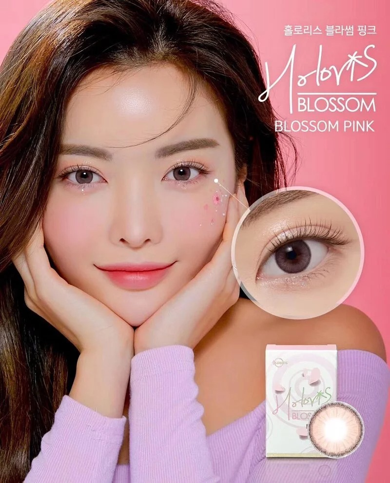 Lensme Holoris Blossom Pink｜月拋彩妝隱形眼鏡｜每盒2片