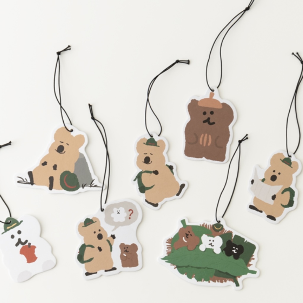 DINOTAENG 袋鼠家族 卡片芳香 QUOKKA & BOBO 香片 韓國代購