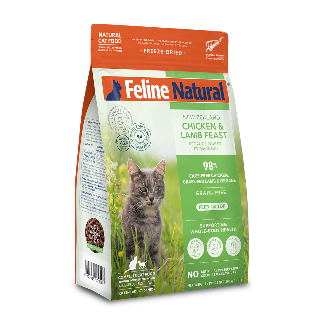 K9 Feline Natural - 凍乾脫水糧 雞肉羊肉盛宴 Freeze Dried Chicken and Lamb Feast 800g