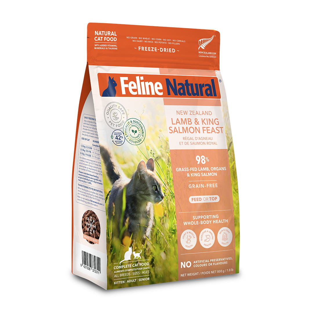 K9 Feline Natural - 凍乾脫水糧 羊肉三文魚盛宴 Freeze Dried Lamb & Salmon Feast 800g