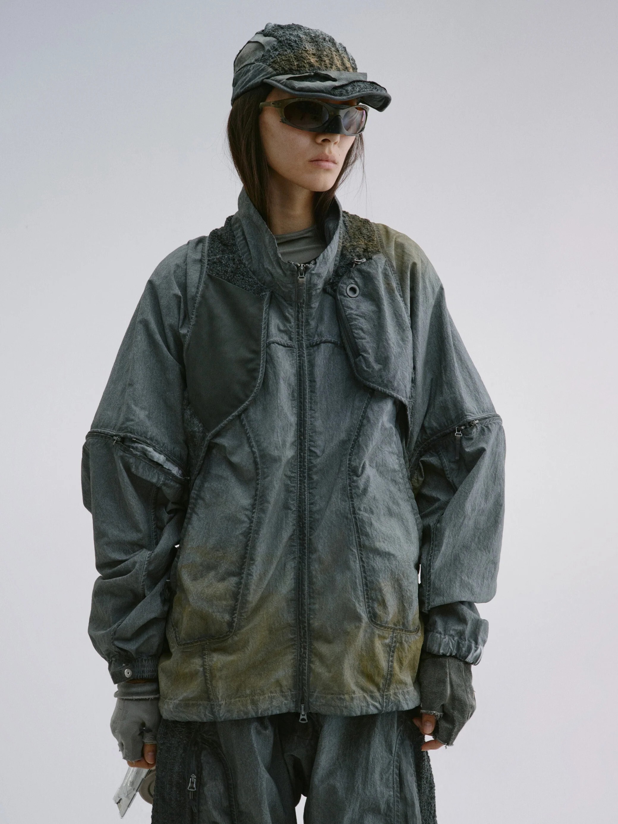 【Focus Store】 Hamcus SS25 DUSZEN SFS / Lichen-Eroded Peaked Cap 藍灰色 機能帽 CM00225-1(NB)