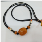 MH/21*29mm+老蜡枣珠编织项链A29