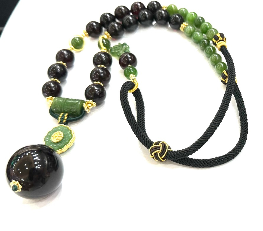 MH/WR血珀碧玉项链A30