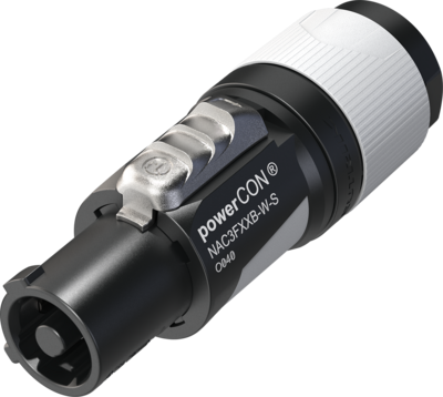 Neutrik powerCON® XX Series NAC3FXXB-W-S