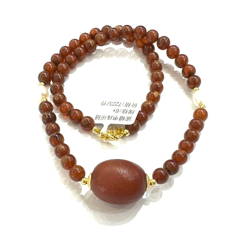 MH/WR蜜蜡枣珠项链A35