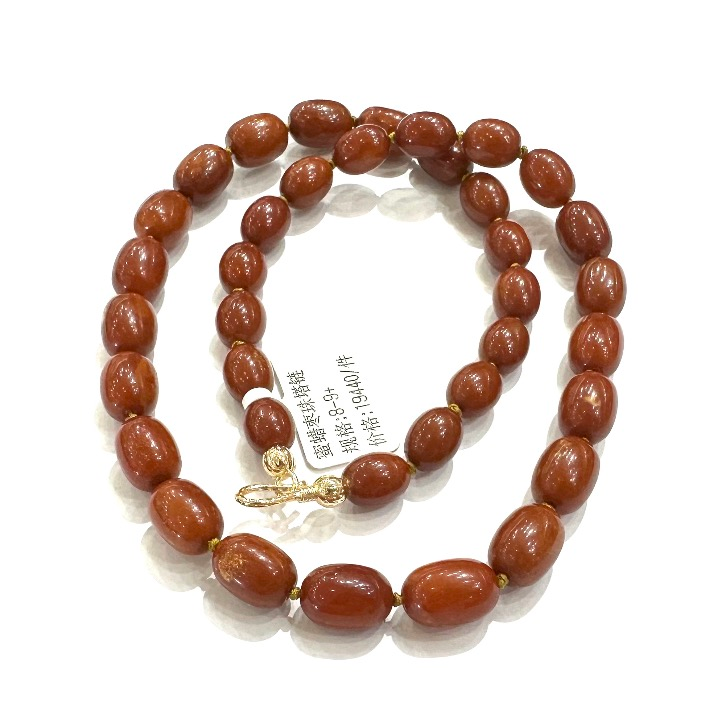 MH/WR蜜蜡枣珠塔链A37