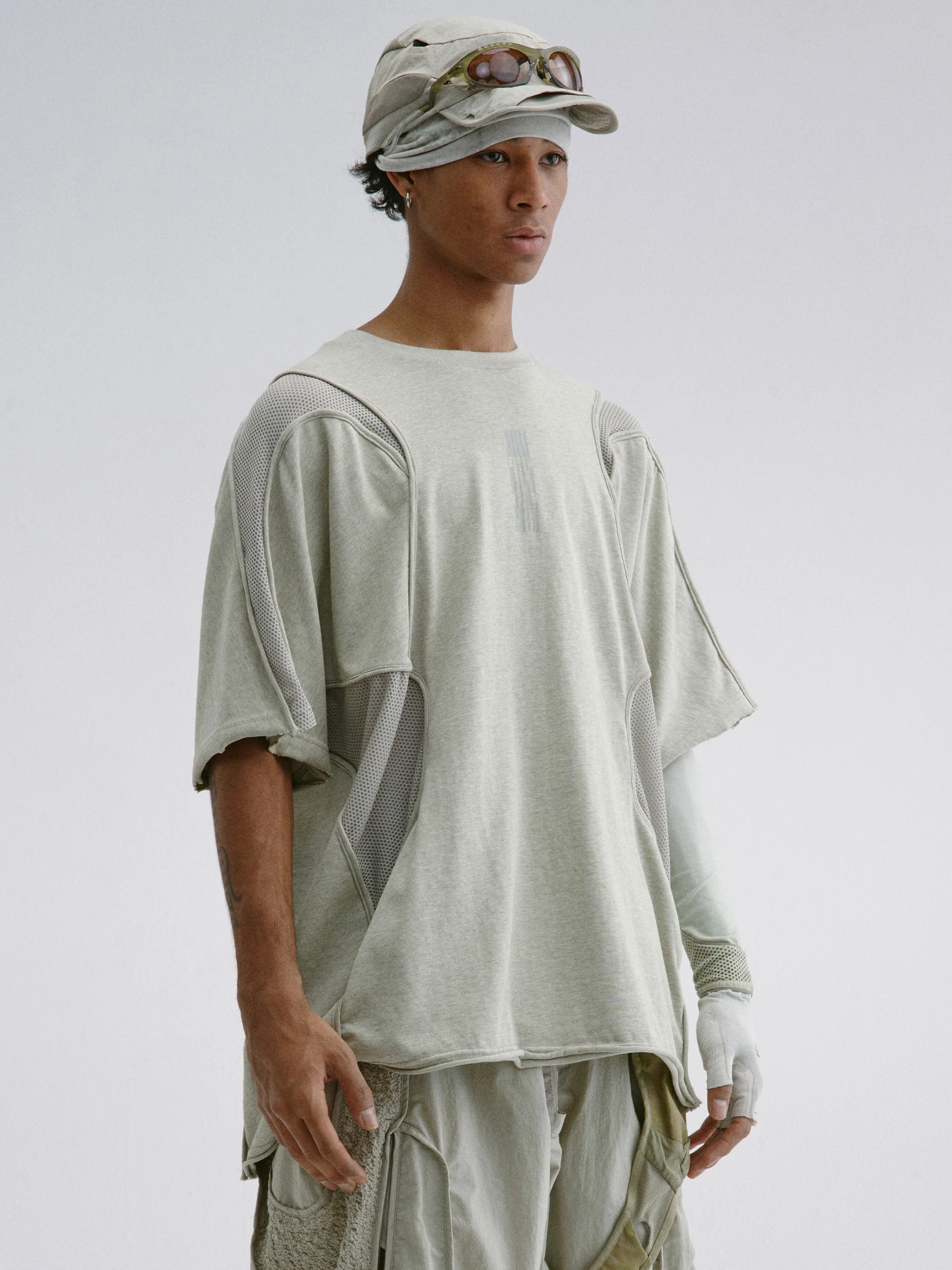 【Focus Store】現貨 Hamcus SS25 DUSZEN SCARS / Hive Hybrid Construction Tee 拼接短T UM00325-1(SG)