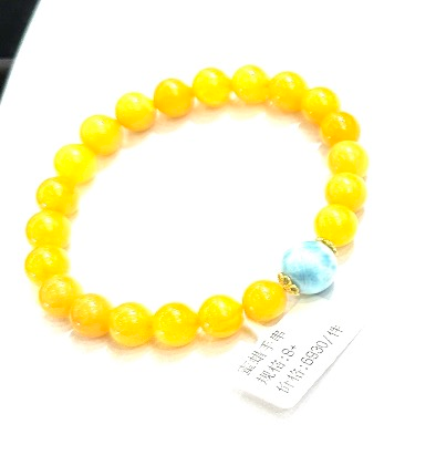 MH/WR蜜蜡海纹石手串