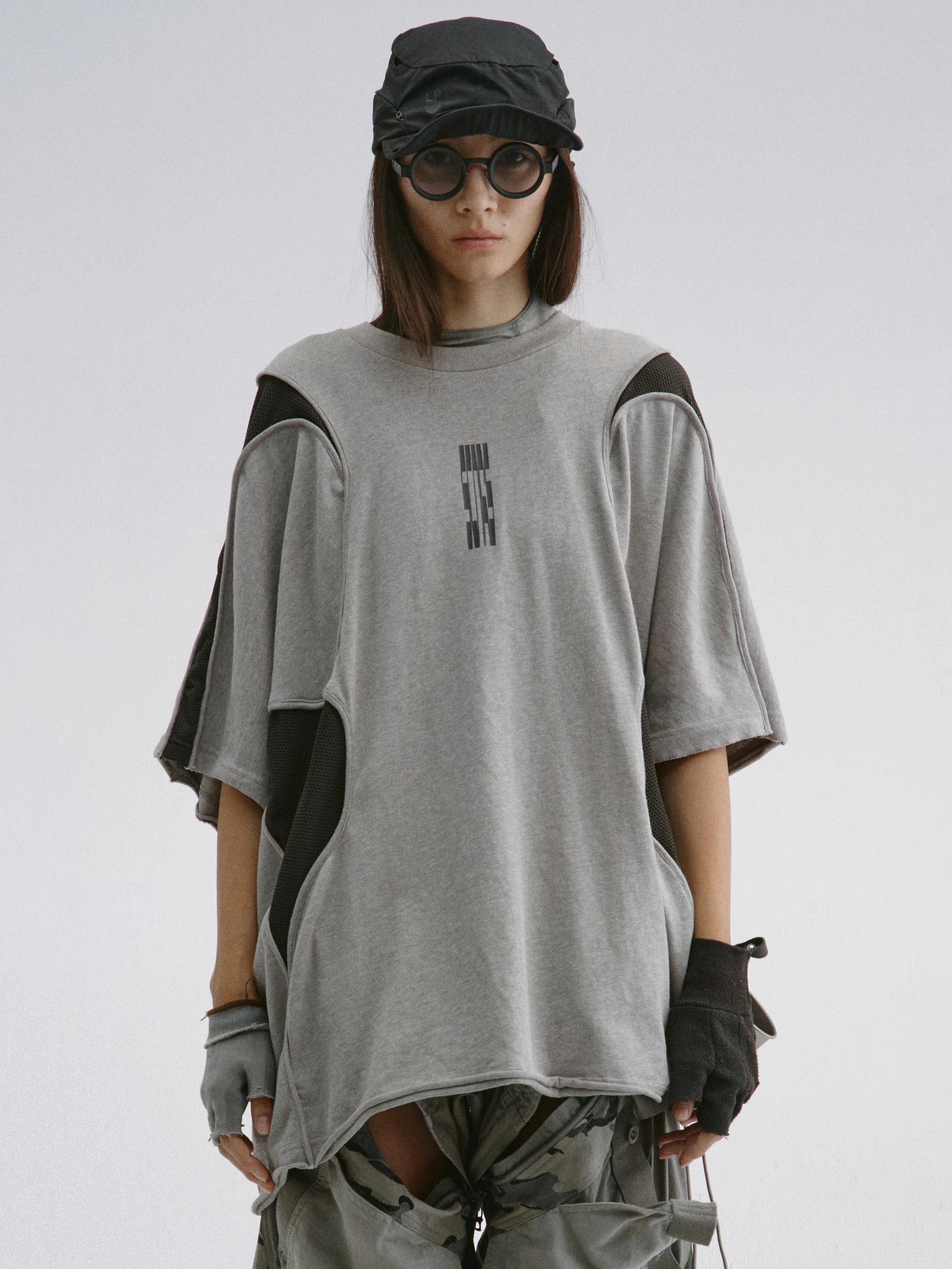 【Focus Store】現貨 Hamcus SS25 DUSZEN SCARS / Hive Hybrid Construction Tee 拼接短T UM00325-1(MT)