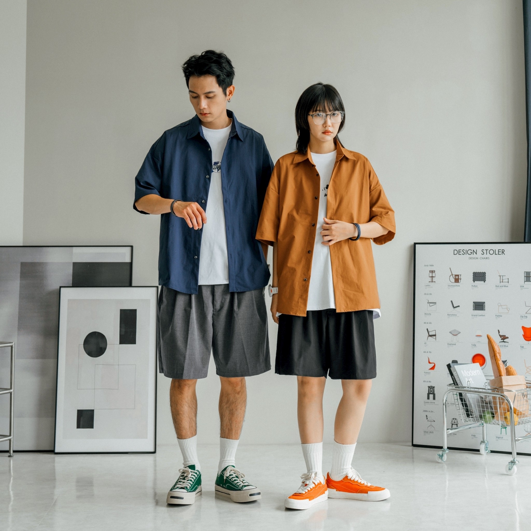 SBG 寬鬆打折西裝短褲 SB5462