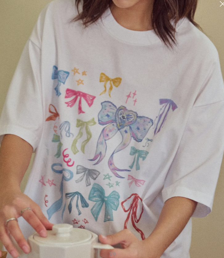 CPGN STUDIO / DTP Fancy Ribbon Short T-shirt / white /  JUL25