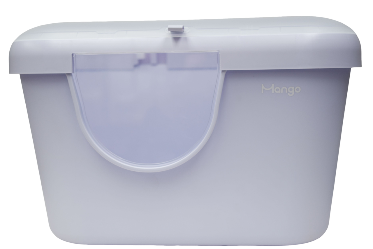 有蓋貓砂盆-紫色