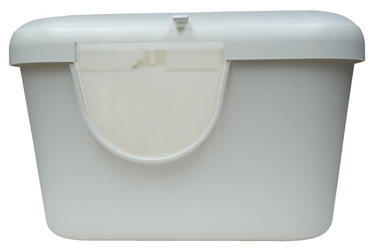 有蓋貓砂盆-白色